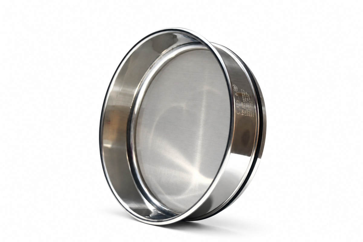 Tamiz 8 pulgadas (203 mm) malla 325 US STD, Acero Inoxidable, CISA